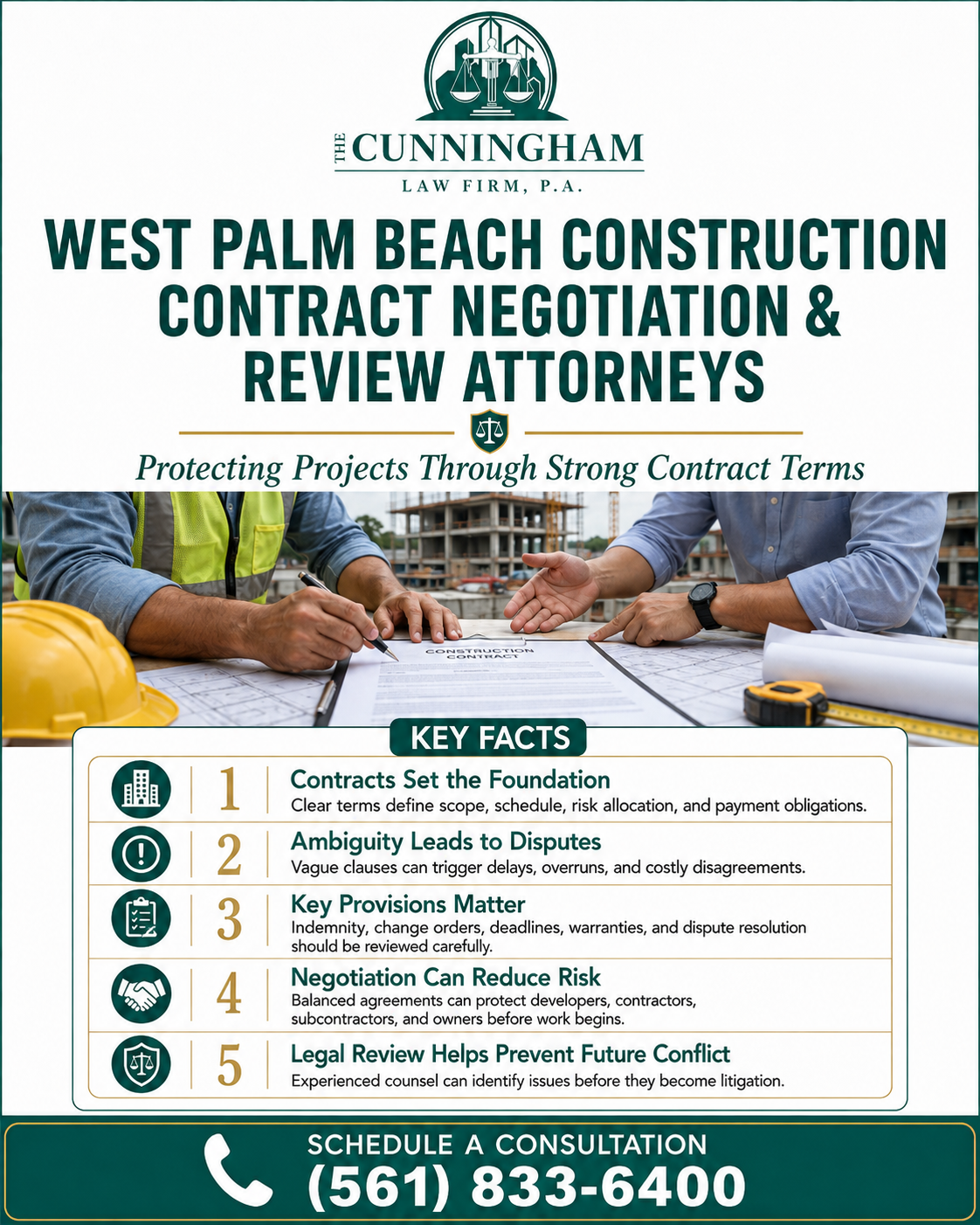 Construction Contract Negotiation Attorney Infographic