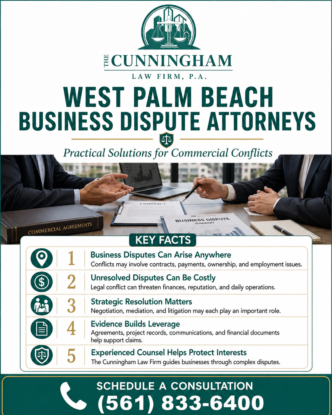 Business Dispute Attorney Infographic