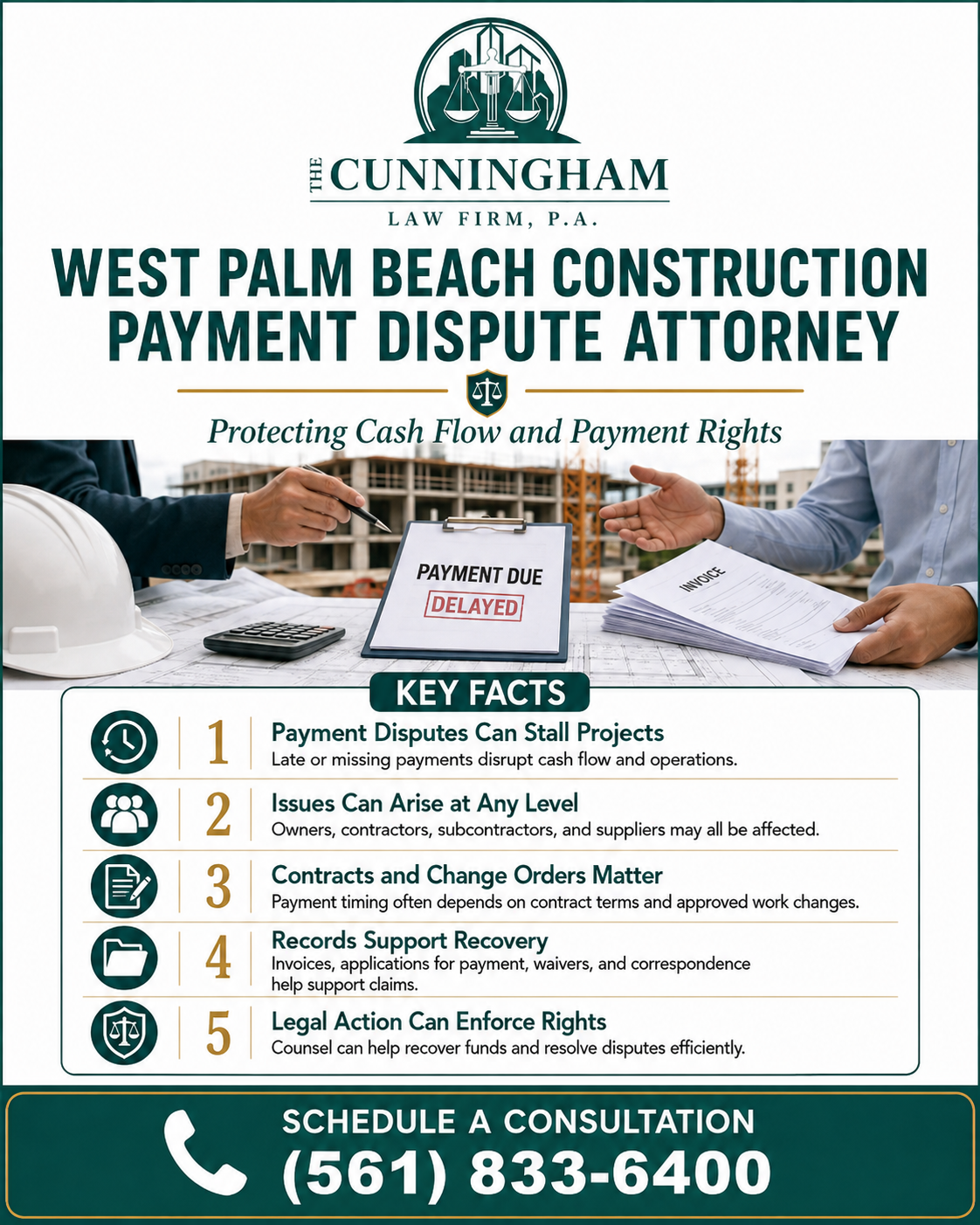 Construction Payment Disputes Attorney Infographic